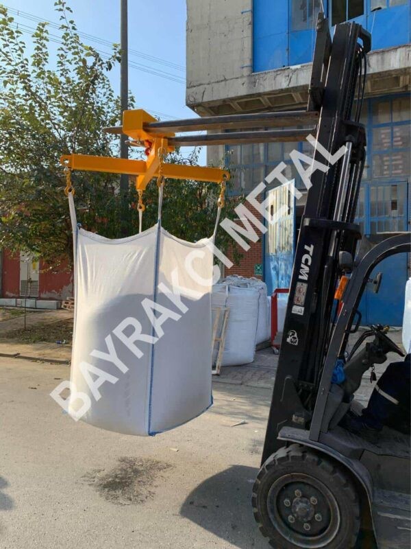 Big Bag Çuval Kaldırma Aparatı – Forklift ve Vinçler İçin Güvenli ve Hızlı Yük Taşıma Çözümü